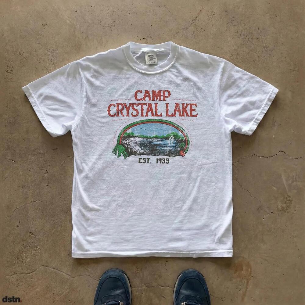 Camp Crystal Lake Horror Tee Friday The 13Th Slasher Movie Shirt